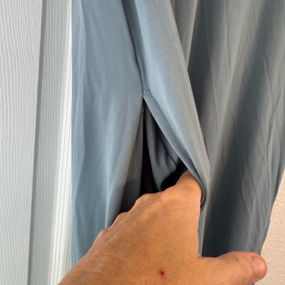 Wynne Layers Blue/green V-Neck Dress - Picture 4 of 8